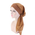 Velvet bandanas hair accessories silk chiffon bonnet hat